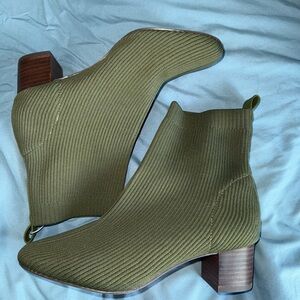 Olive Green Ankle Boots